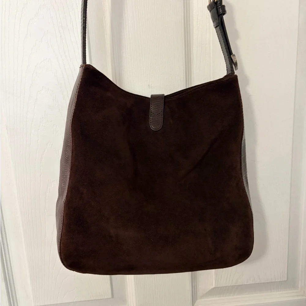 Ralph Lauren Chocolate Suede Bag - Picture 10 of 13